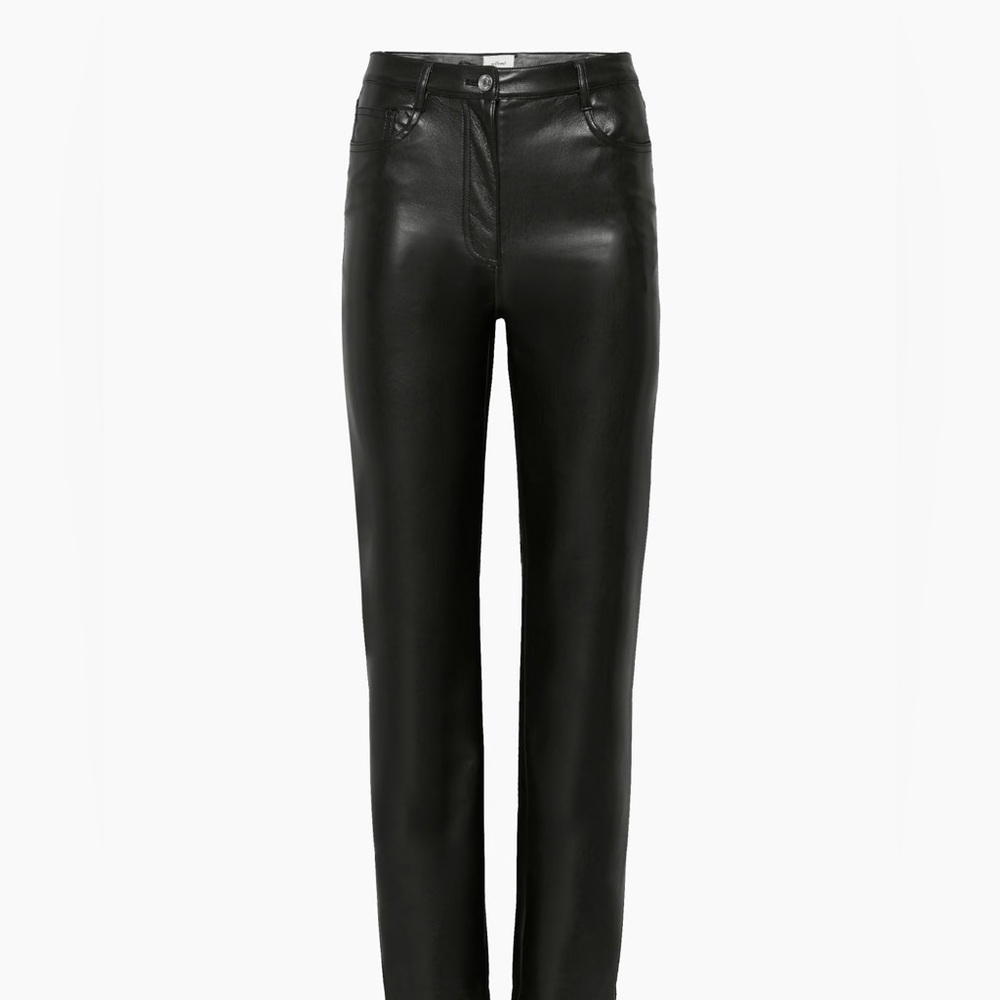 Black Wilfred Leather Pants